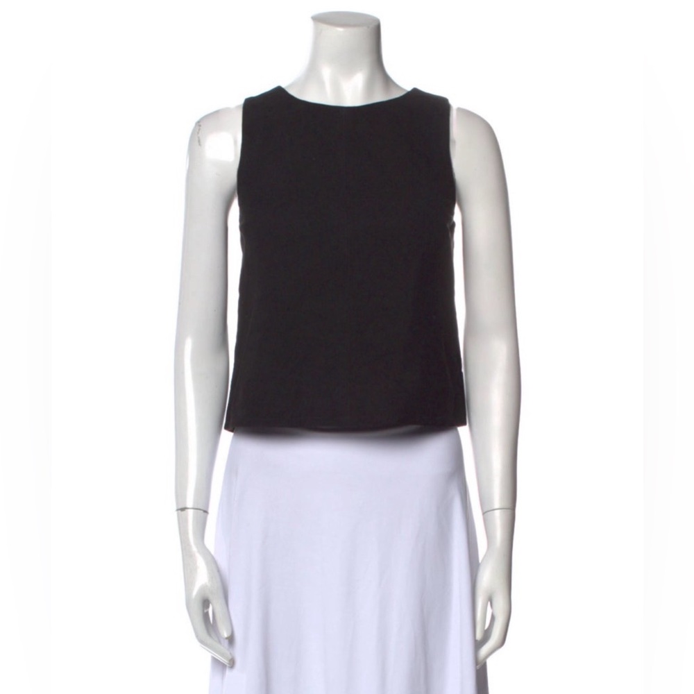 Walter Baker Sleeveless Suede Leather Top